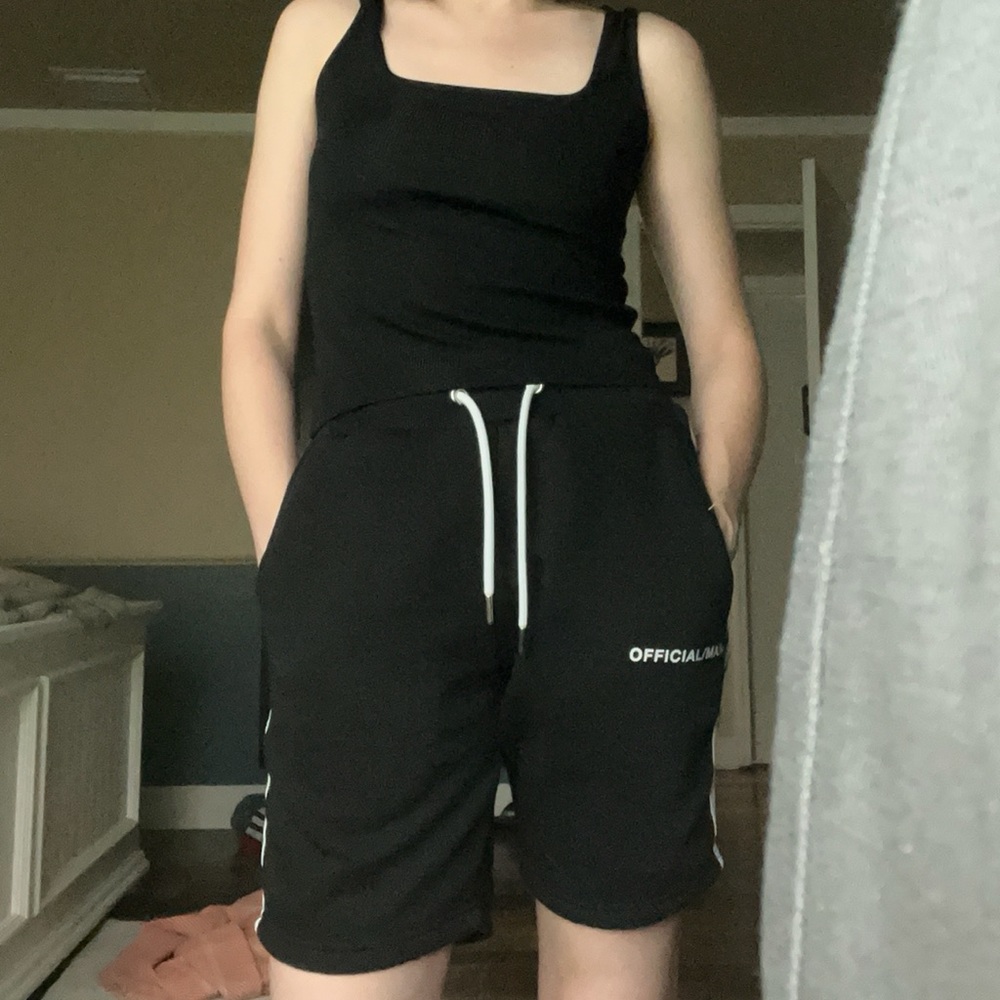 Boohoo Black Ribbed Tank Top